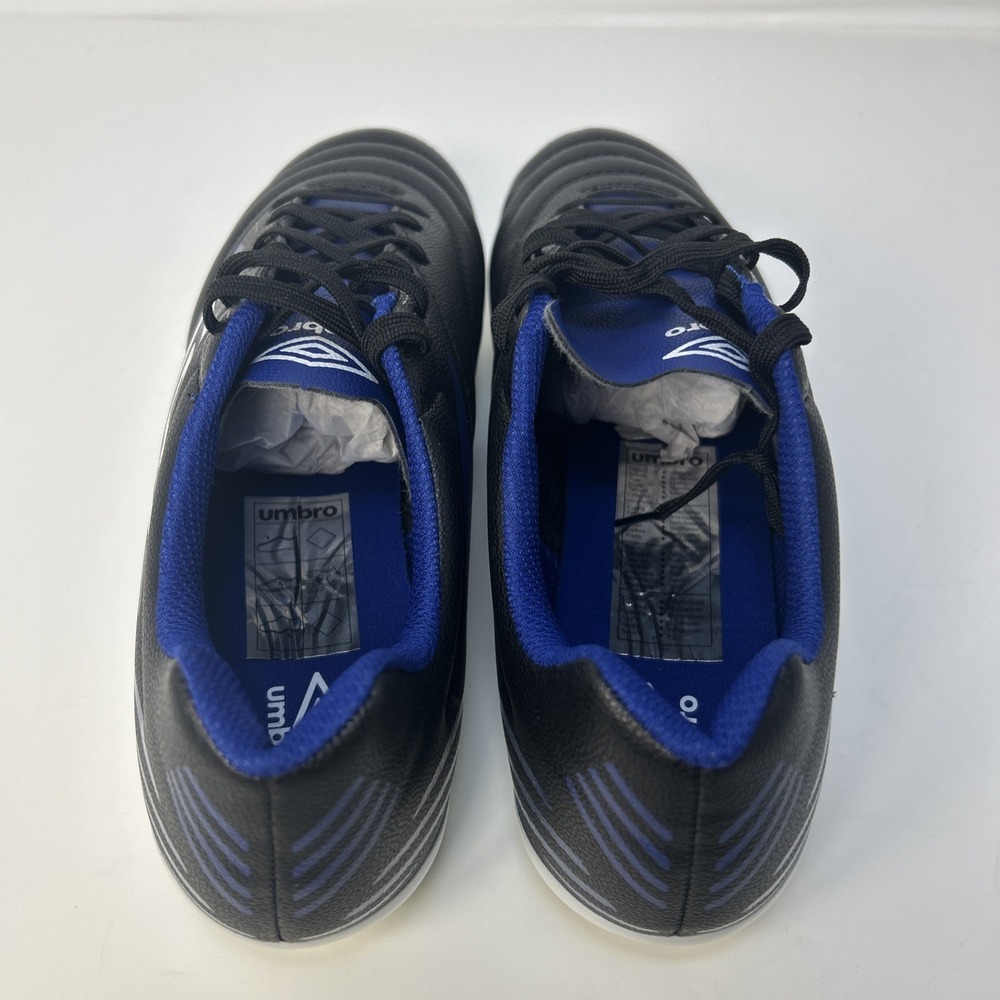Umbro Tocco 4 League FG Soccer Cleats Men's Size 11.5‎ Black/White/Blue NIB - Picture 5 of 10